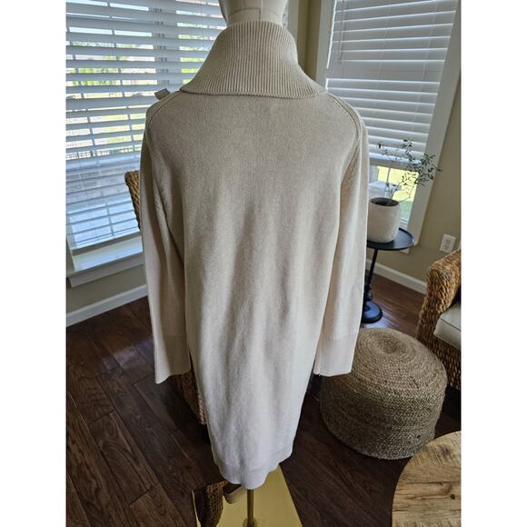 Banana Repulic Cableknit Sweater Dress Women's S NWT Ivory - Picture 4 of 9